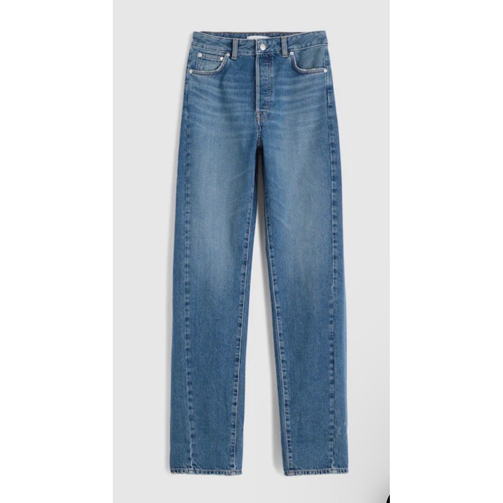 Madewell 29 The Curvy Pieced Barrel-Leg Jean medium wash